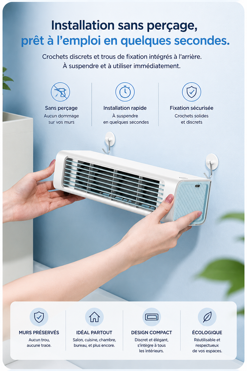 Airy Wall — Climatiseur mural silencieux