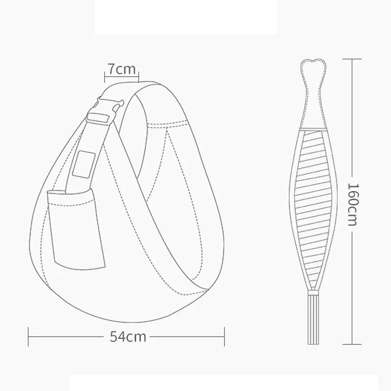 Écharpe de portage bébé — porte-bébé physiologique respirant 0-36 mois